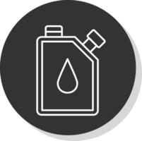 Canister Line Grey  Icon vector