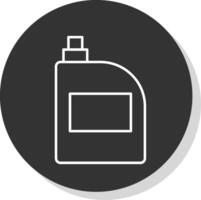 Bleach Line Grey  Icon vector