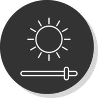 Intensity Line Grey  Icon vector