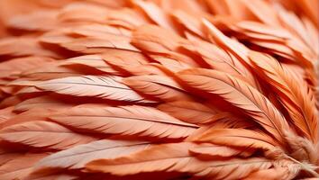 AI generated Beautiful feathers closeup background photo