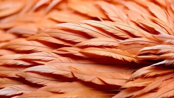 AI generated Beautiful feathers closeup background photo