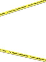 Abstract background with police yellow stop line on white background vector