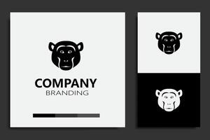 Monkey logo. Logo design template. Free vector