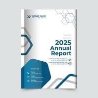 Annual Report Cover design Template vector