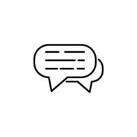 Speech Bubble Modern Line Icon. Perfect for design, infographics, web sites, apps. vector