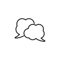 Speech Bubble Vector Linear Icon. Perfect for design, infographics, web sites, apps
