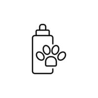 Cosmetics for Pets Vector Line Icon For Design, Infographics, Apps