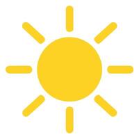 sun icon in trendy flat style, vector icon