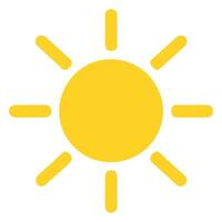 sun icon in trendy flat style, vector icon