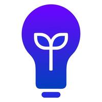 bulb icon in trendy flat style, vector icon