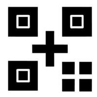 qr code icon in trendy flat style, vector icon