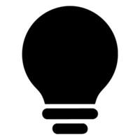 bulb icon in trendy flat style, vector icon