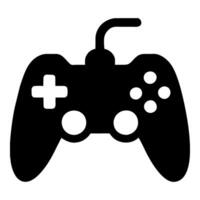 juego controlador icono en de moda plano estilo, vector icono