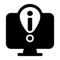file info icon in trendy flat style, vector icon