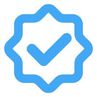 verified icon in trendy flat style, vector icon