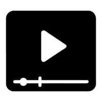 video icon in trendy flat style, vector icon