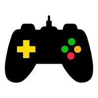 juego controlador icono en de moda plano estilo, vector icono