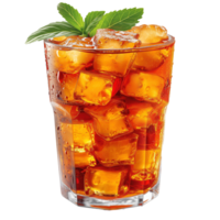 AI generated Sweet iced tea isolated on transparent background png