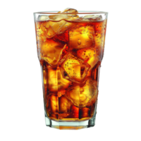 AI generated Sweet iced tea isolated on transparent background png