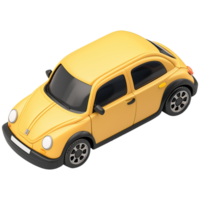 AI generated Car 3d icon on transparent background png