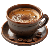 AI generated Delicious turkish coffee isolated on transparent background png