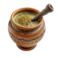 AI generated Yerba mate tea isolated on transparent background png