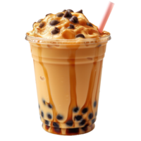 AI generated Delicious iced bubble tea Isolated on transparent background png