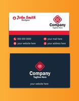 Simple clean elegant abstract minimal company creative modern corporate professional name visiting business card design template vector