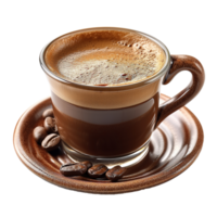 AI generated Cup of turkish coffee isolated on transparent background png