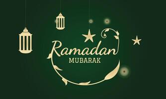 Happy Ramadan Kareem Template Design. vector