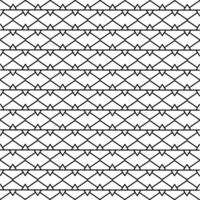 Monochrome zigzag line pattern background, minimal black and white geometric pattern, vector illustration.