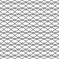 Monochrome zigzag line pattern background, minimal black and white geometric pattern, vector illustration.