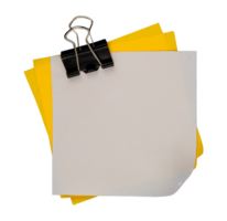 stack of note paper with clamp png