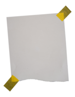 blank paper with tape mockup png