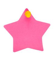 rosado estrella aislado con alfiler png