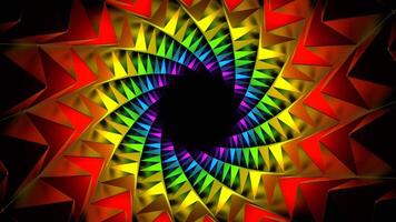 Creative Trended Colored Abstract Neon Background VJ Loop Animation video