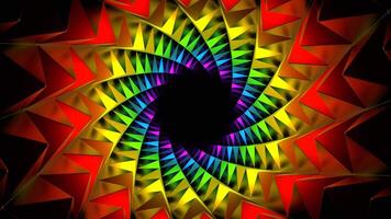 Creative Trended Colored Abstract Neon Background VJ Loop Animation video