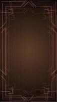 Vertical video - elegant vintage golden art deco frame background. this 1920s luxury style motion background with ornate lines is hd and looping. suitable for text intros or titles.