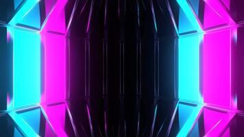 creatief trendy gekleurde abstract neon achtergrond vj lus animatie video