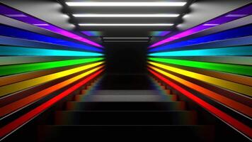 Creative Trended Colored Abstract Neon Background VJ Loop Animation video