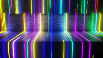 Creative Trended Colored Abstract Neon Background VJ Loop Animation video