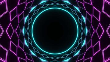 Creative Trended Colored Abstract Neon Background VJ Loop Animation video