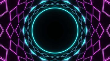 creatief trendy gekleurde abstract neon achtergrond vj lus animatie video