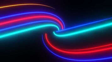 Creative Trended Colored Abstract Neon Background VJ Loop Animation video