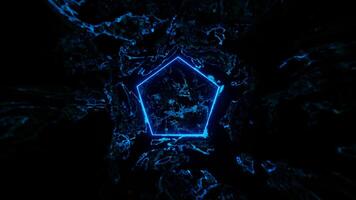 Creative Trended Colored Abstract Neon Background VJ Loop Animation video