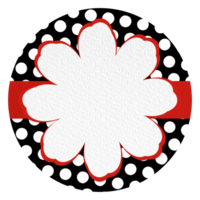 ladybug theme label, tags, notes, memo png