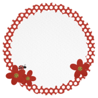 ladybug theme label, tags, notes, memo png