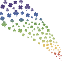 trèfle arc en ciel illustration png