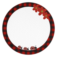 ladybug theme label, tags, notes, memo png