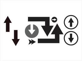 flecha icono en básico Derecho plano estilo. vector ilustración.